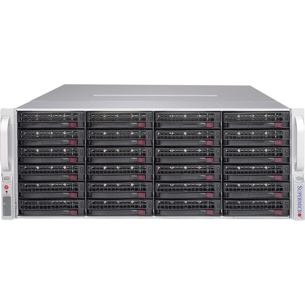 Supermicro CSE-847E1C-R1K23JBOD Корпус 44x (24 front + 20 rear) 3.5" hot-swap SAS/SATA drive bays supporting SAS3/2 or SATA3 HDDs with 12Gbps throughput/Redundant 1200W Titaninum Level (1+1) powe