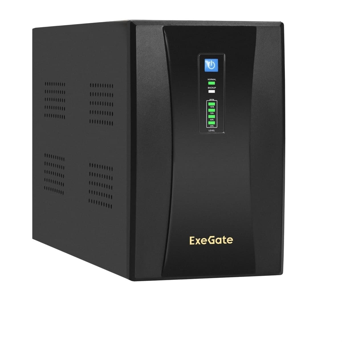 Exegate EX292607RUS ИБП ExeGate SpecialPro UNB-2000.LED.AVR.1SH.2C13.RJ.USB <2000VA/1200W, LED, AVR,1*Schuko+2*C13, RJ45/11, USB, металлический корпус, Black>