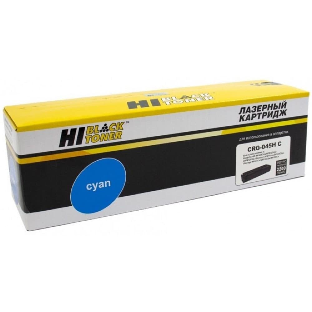 Hi-Black Cartridge 045H C Картридж HB-№045H C для Canon LBP-611/613/MF631/633/635, C, 2,2K