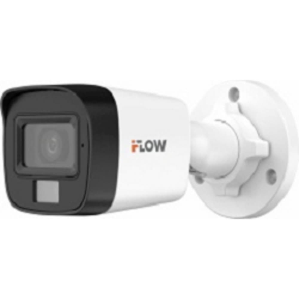 iFLOW F-AC-2152M(2.8mm) Value 3К (5Мп 16:9) уличная цилиндрическая HD-TVI камера с гибридной подсветкой ИК/LED до 30/20м и встроенным микрофоном (AoC)