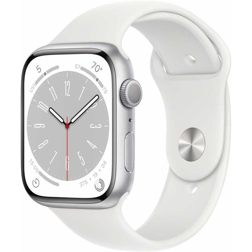 Смарт-часы Apple Watch 8 GPS Starlight Aluminum Case with Solo Loop 45mm M/L (MP6Q3LL/A)