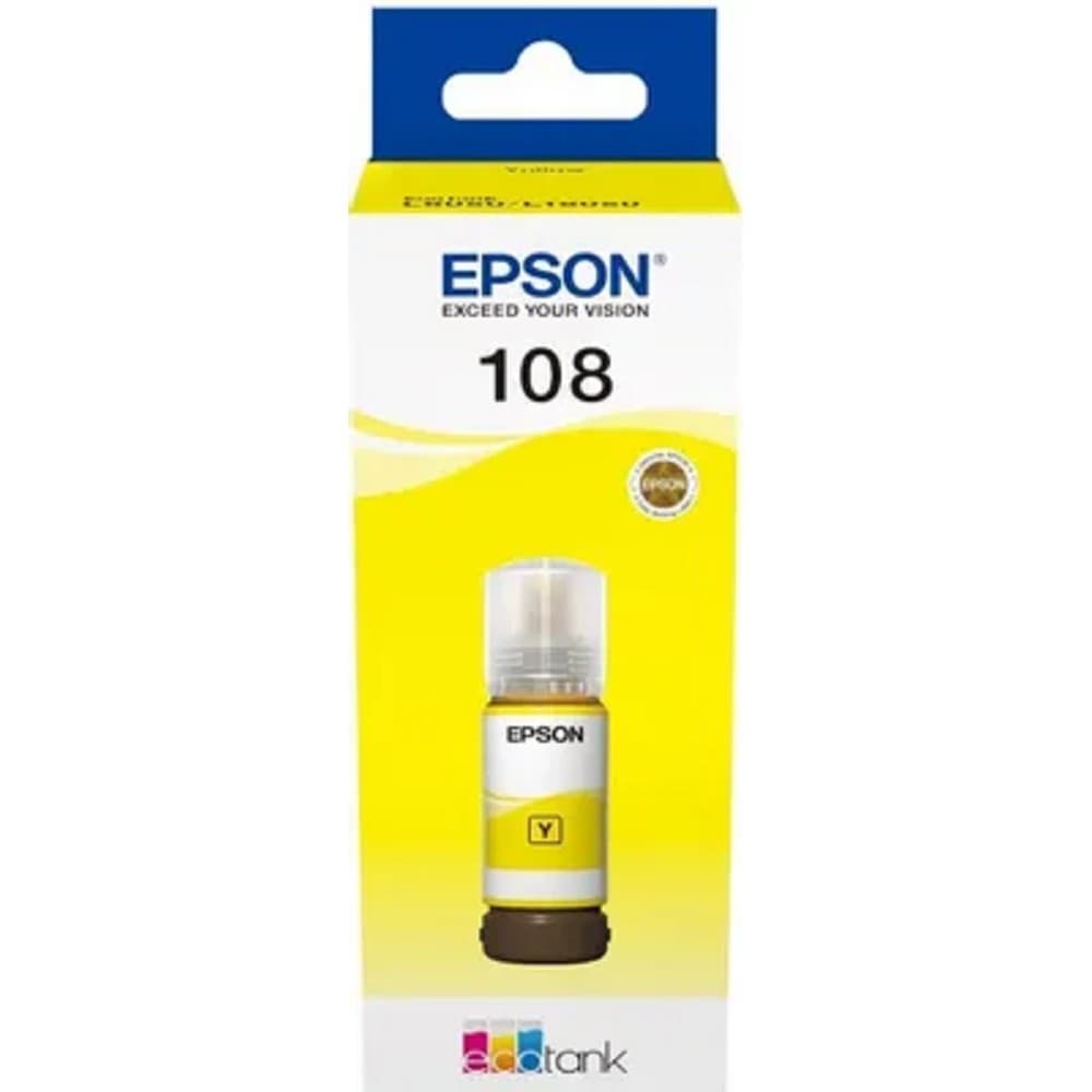 EPSON C13T09C44A Картридж 108 EcoTank Ink для Epson L8050/L18050, Yellow 70ml