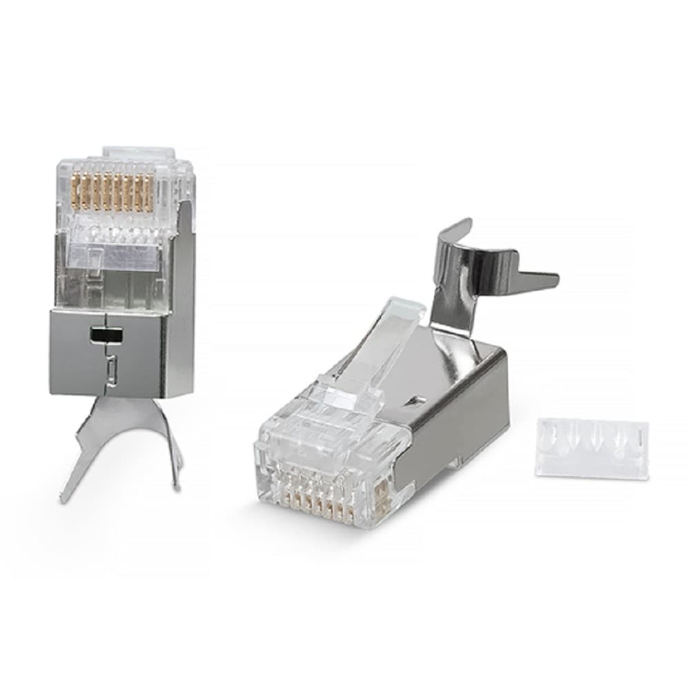 Коннектор Cabeus, RJ45(8p8c), кат. 7A, экр., со вставкой, прозрачный