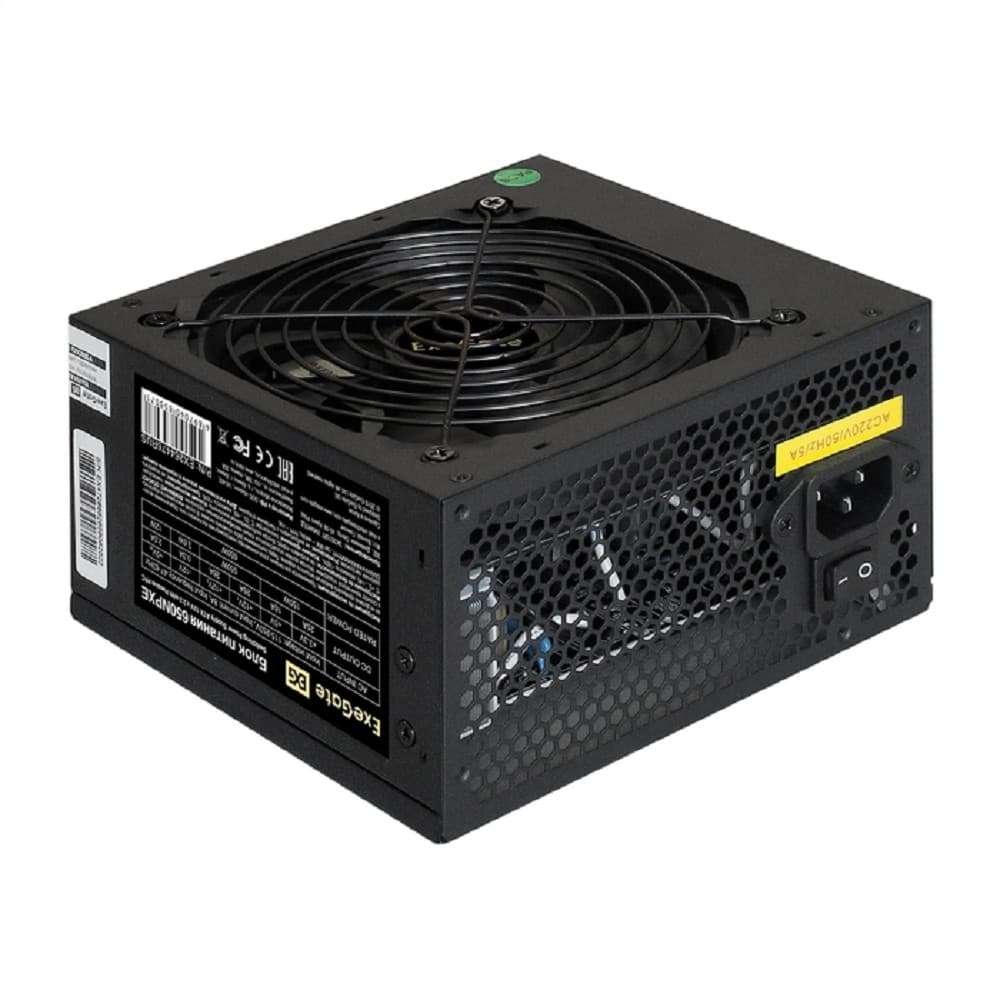 Exegate EX264476RUS Блок питания 650W Exegate 650NPXE(+PFC), ATX, black, 12cm fan, 24+(4+4)p, (6+2)p PCI-E, 3*SATA
