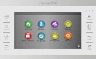 Falcon Eye FE-70 ATLAS HD (White) HD Видеодомофон: дисплей 7" TFT; сенсорные кнопки; подключение до 2-х вызывных панелей и до 2-х видеокамер; адресный интерком; графическое меню; запись фото и видео