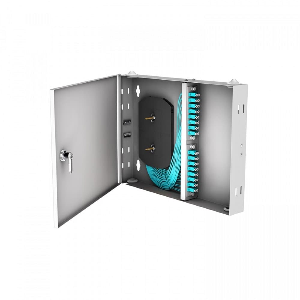 NTSS Кросс настенный NTSS PREMIUM предсобранный, 16 портов LC/UPC duplex, 50/125 мкм ОМ3, (сплайс, пигтейлы, кдзс, планки, адаптеры) NTSS-WFOB-PM-16-2LC/U-503-SP1.5G1A