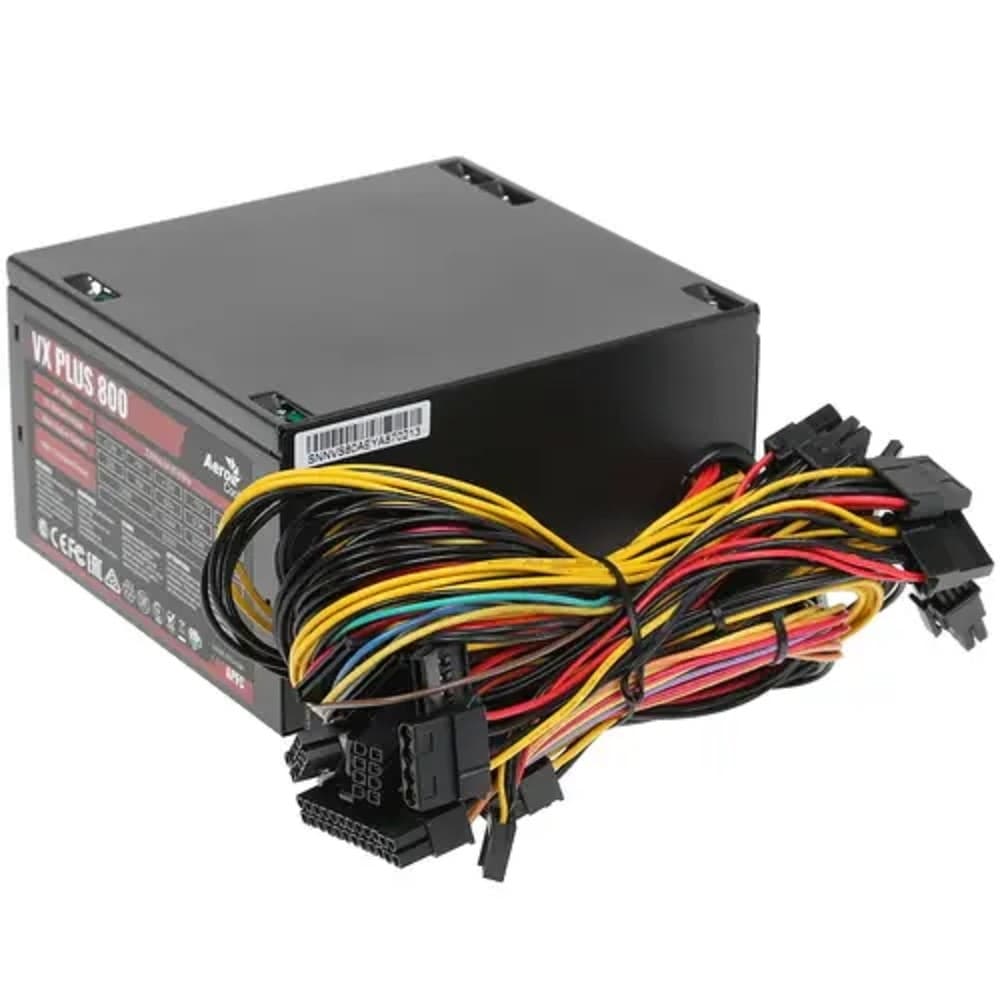 БП Aerocool VX Plus 800 <ATX12V 2.3, 20+4P, 4+4P, PCIe 6+2P x4, PATA x4, SATA x6, FDD x1>
