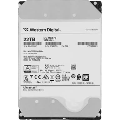 22Tb WD Ultrastar DC HC570 7200 6Gb/s 512Mb WUH722222ALE604 SATA3