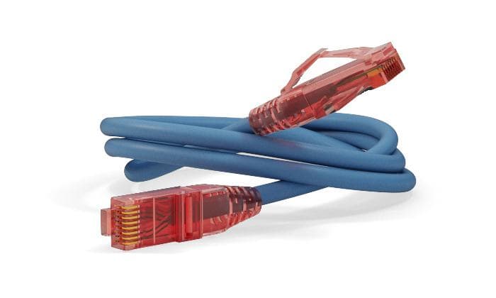 Hyperline <PC-LPM-UTP-RJ45-RJ45-C5e-0.3M-LSZH-BL> Patch Cord UTP кат.5e LSZH, 0.3м, синий