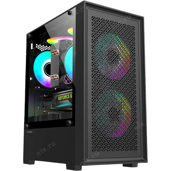 ACC-1902 Корпус Accord черный без БП mATX 7x120mm 2xUSB2.0 1xUSB3.0 audio bott PSU