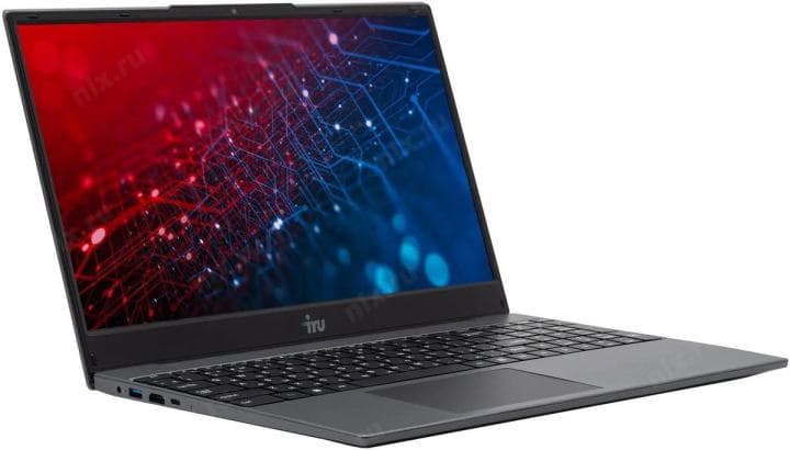 Ноутбук IRU Калибр 15PH Ryzen 7 5700U 16Gb SSD512Gb Rx Vega 8 15.6" Free DOS black 4350mAh