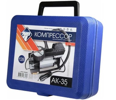 NOVA BRIGHT АК-35 Компрессор 35 л/мин., 140PSI, 12В, металл. корпус,пластик.кейс 47159