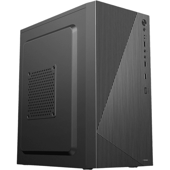 ACC-XA09 Корпус Accord черный без БП mATX 1x80mm 1x120mm 2xUSB2.0 1xUSB3.0 audio bott PSU