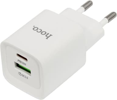 Hoco C147A White <630276> Зарядное устройство USB (Вых. DC5/9/12V, 20W, USB, USB-C)