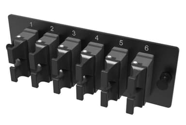 RNAP12M1U4 Адаптерная планка DKC с установленными 12xMTP адаптерами aligned key цвет адаптера серый, OM4, 1 HU 1 шт