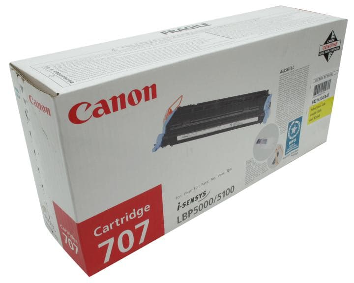 Картридж Canon 707 Yellow для LBP-5000