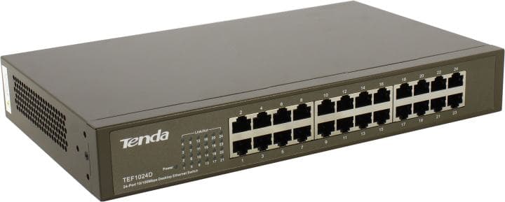 TENDA <TEF1024D> 24-Port Desktop Switch (24UTP 100Mbps)