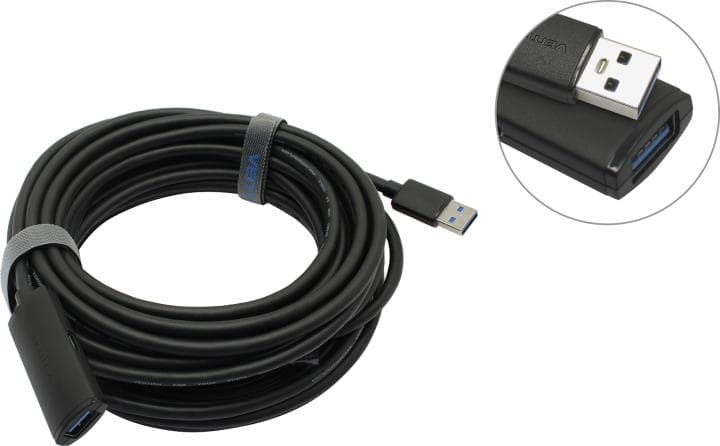 Vention <CBMBL> Кабель удлинительный активный USB 3.0 A-->A 10м