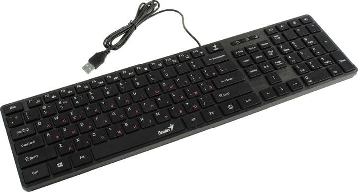 Клавиатура Genius SlimStar 126 Black <USB> 104КЛ
