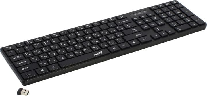 Клавиатура Genius Wireless SlimStar 7250BT Black <USB/ Bluetooth> 104КЛ <31320004408>