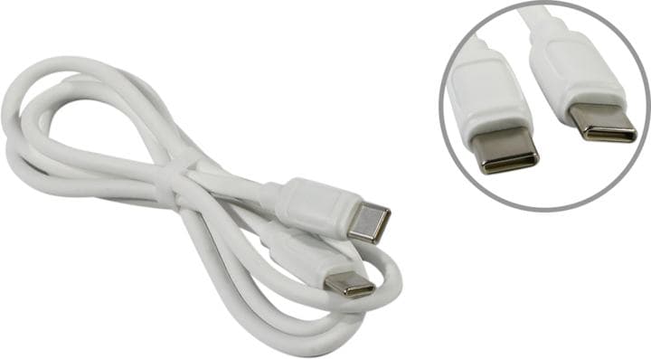Hoco X115 White <652001> Кабель USB-C--> USB-C 1м