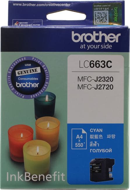 Картридж Brother LC663C Cyan для MFC-J2320/MFC-J2720