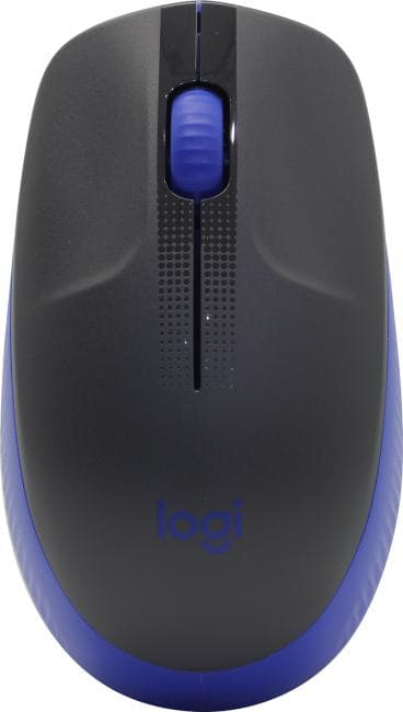 Logitech Wireless Mouse M190 Blue <910-005907> (RTL) USB 3btn+Roll, беспроводная
