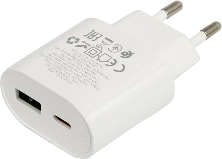 Hoco C109A White <656719> Зарядное устройство USB (Вых.DC5/9V, 20W, USB, USB-C)