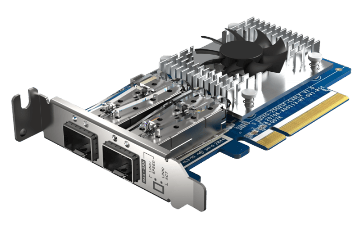 Сетевая карта QNAP Expansion Card QXG-25G2SF-CX6 PCIe Gen4 x8, iSER, 2x25GbE(SFP28)