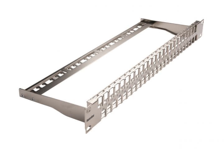 Hyperline PPBLHD-19-48S-SH-RM Модульная патч-панель 19", 48 портов, Flat Type, 1U, для экранированных и неэкранированны