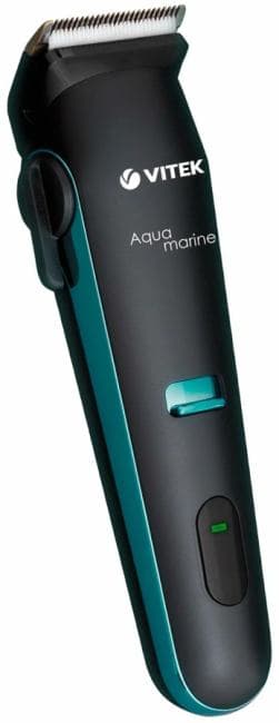 Машинка для стрижки Vitek Aquamarine VT-1353 разноцветный 4Вт (насадок в компл:6шт)