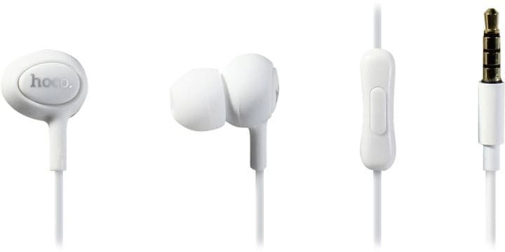 Наушники с микрофоном Hoco <M3 Universal White> (шнур 1.2м)