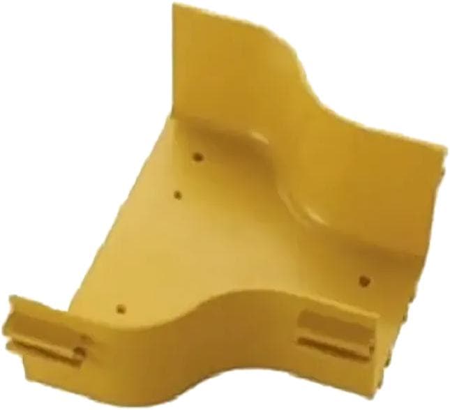 Переходник Lanmaster LAN-OT240-RD120 горизонтальный с лотка 240 мм на лоток 120 мм, желтый
