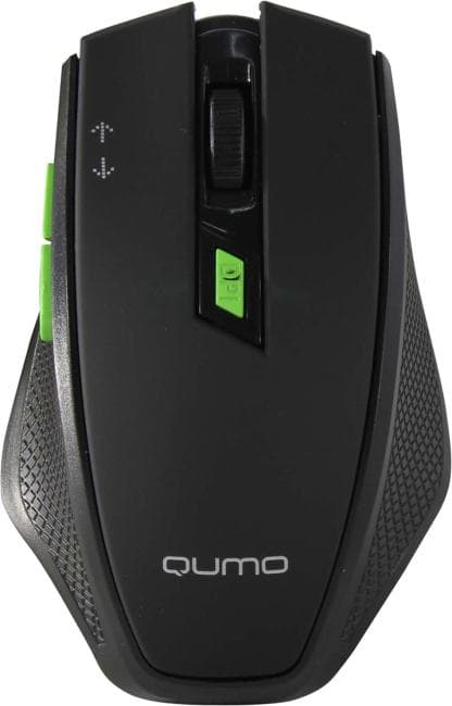 QUMO Wireless Optical Mouse <Prisma Black M85> (RTL) USB 7btn+Roll <33804>