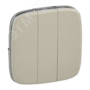 Legrand 755036 Valena ALLURE Лицевая панель для выключателя трехклавишного Слоновая кость
