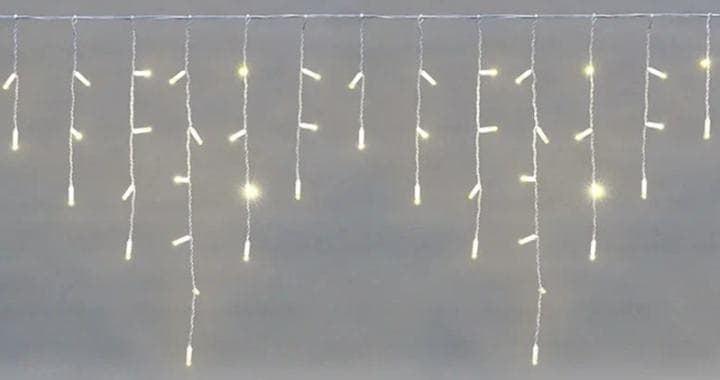 255-038 Гирлянда Бахрома (Айсикл) 2,4х0,6м 88 LED белый ПВХ IP65 230В нужен блок 303-500-1 NEON-NIGHT