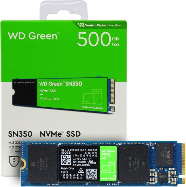 SSD 500 Gb M.2 2280 M WD Green SN350 <WDS500G2G0C>