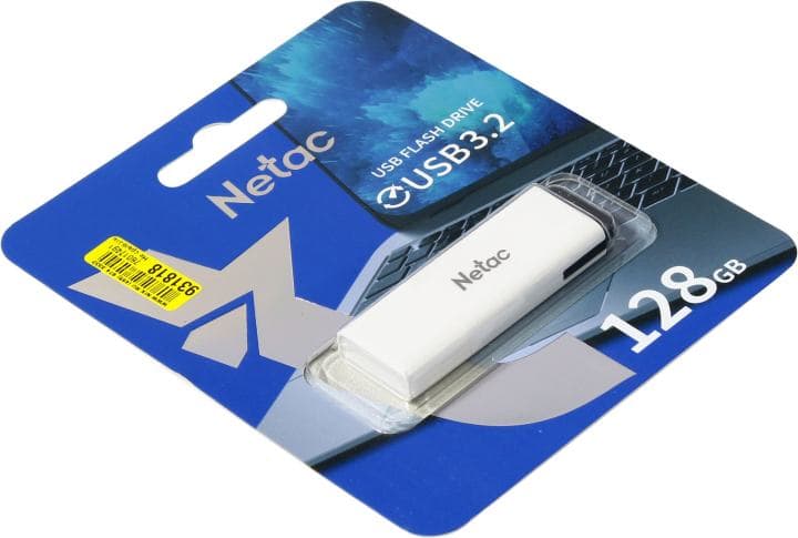 Netac <NT03U185N-128G-32WH> USB3.2 Flash Drive 128Gb (RTL)