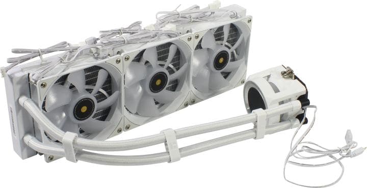 Thermalright <Core Vision 360 White ARGB> (4пин,115x/1200/1700/1851/2011/AM4/AM5, 27.7дБ, 2000об/мин, вод.охл)