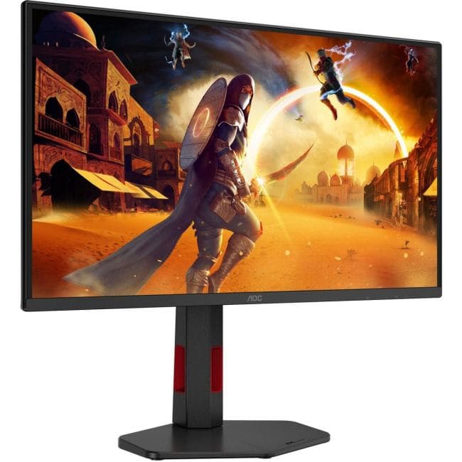 24.5" ЖК монитор AOC Q25G4SR <Black&Red> с поворотом экрана (LCD, 2560x1440, HDMI, DP)