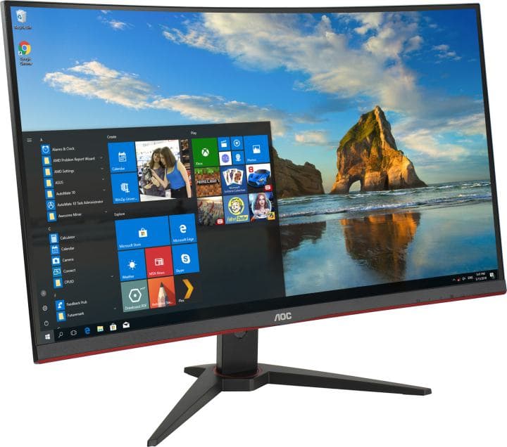 31.5" ЖК монитор AOC C32G2ZE <Black&Red> (Curved LCD, 1920x1080, HDMI, DP)