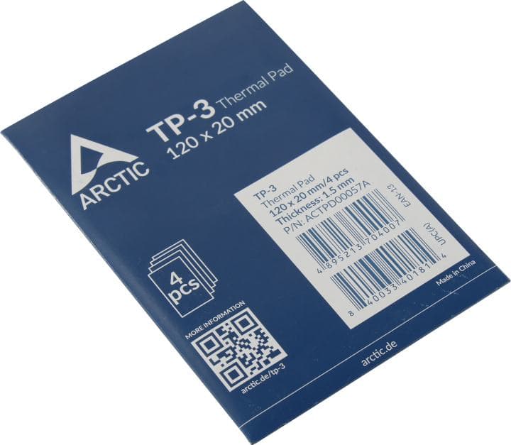 Arctic Thermal Pad <ACTPD00057A> Термоинтерфейс (120x20x1.5мм, 4шт)