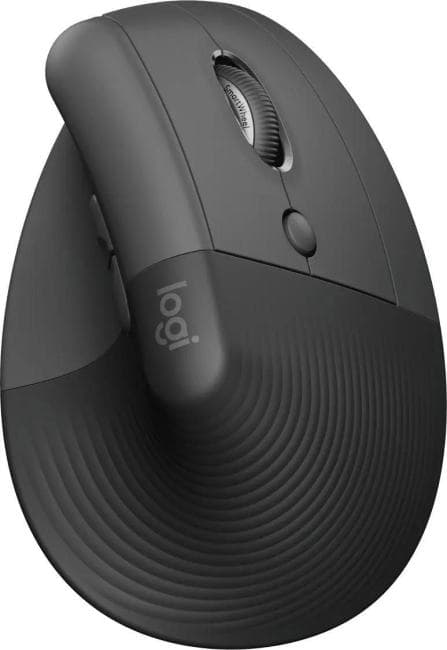 Мышь Logitech Lift графитовый оптическая 4000dpi беспров. BT/Radio USB 5but (910-006479)