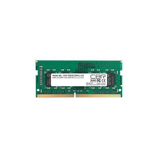 CBR DDR3 SODIMM 8GB CD3-SS08G16M11-01 PC3-12800, 1600MHz, CL11, 1.35V
