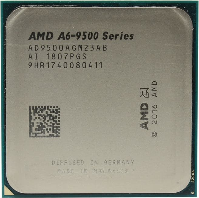 CPU AMD A6 9500 (AD9500AG) 3.5 GHz/2core/SVGA RADEON R5/1 Mb/65W Socket AM4