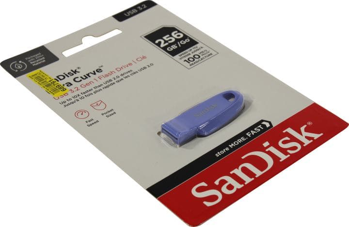 SanDisk Ultra Curve <SDCZ550-256G-G46NB> USB3.2 Flash Drive 256Gb (RTL)