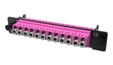 RNAP6LHU4 Адаптерная планка DKC с установл 6xLC Duplex адаптерами aligned key пурпурный, OM4, 1/2 HU 1 шт