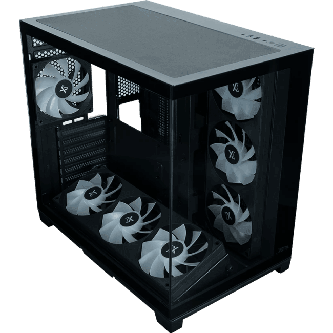 QW500-2FA36A-1FC12-C6-UC Корпус XASTRA QW500 7ARGB-FC-C6-UC Black ATX/Aquarium/Screewless/1x120mm+2x360mm ARGB PWM FC f