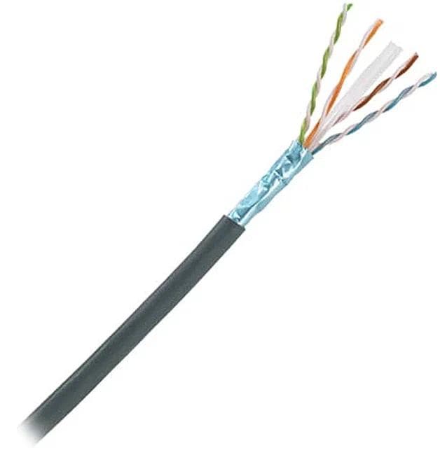 Кабель информационный Panduit PFO6X04BL-CEG кат.6A F/UTP 4 пары 23AWG OSP внешний 305м черный