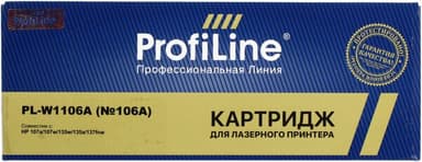 Картридж ProfiLine PL-W1106A Black для HP 107a/107w/135w/135a/137fnw
